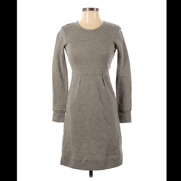 Le Canvas Grey Sweatshirt Dress 